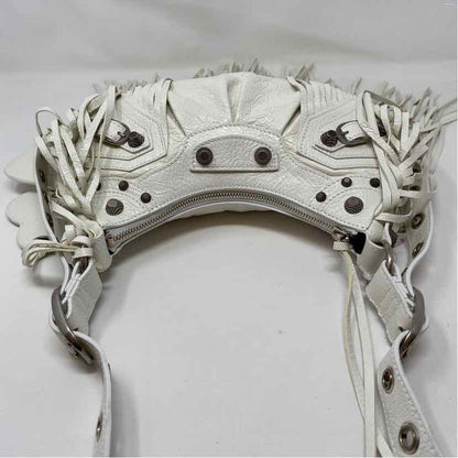 Pre-Owned Balenciaga White Leather Designer Handbag