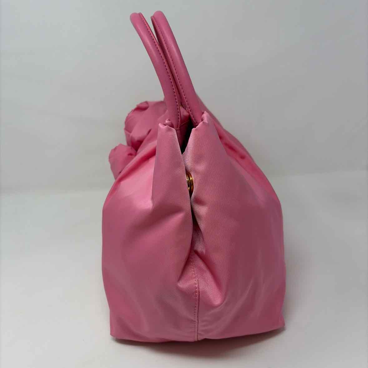 Pre-Owned Prada Pink Nylon Designer Handbag