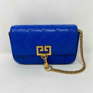 Pre-Owned Givenchy Blue Leather Designer Handbag