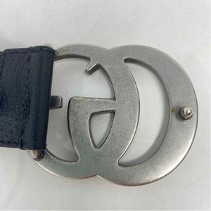 Pre-Owned Gucci Black Leather Designer Belt