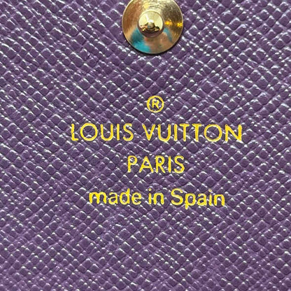 Pre-Owned Louis Vuitton Yellow Leather Designer Wallet