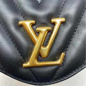 Louis Vuitton Black Leather Designer Handbag