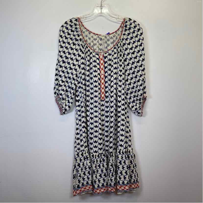 Pre-Owned Size S Max Studio Blue Print Casual Dress