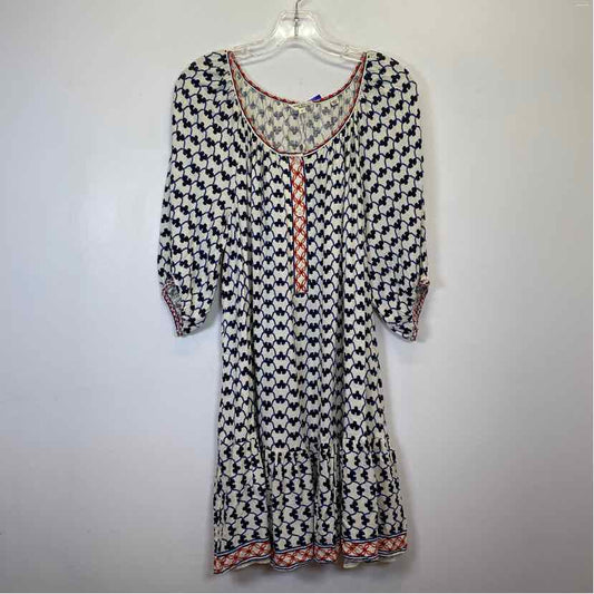 Pre-Owned Size S Max Studio Blue Print Casual Dress