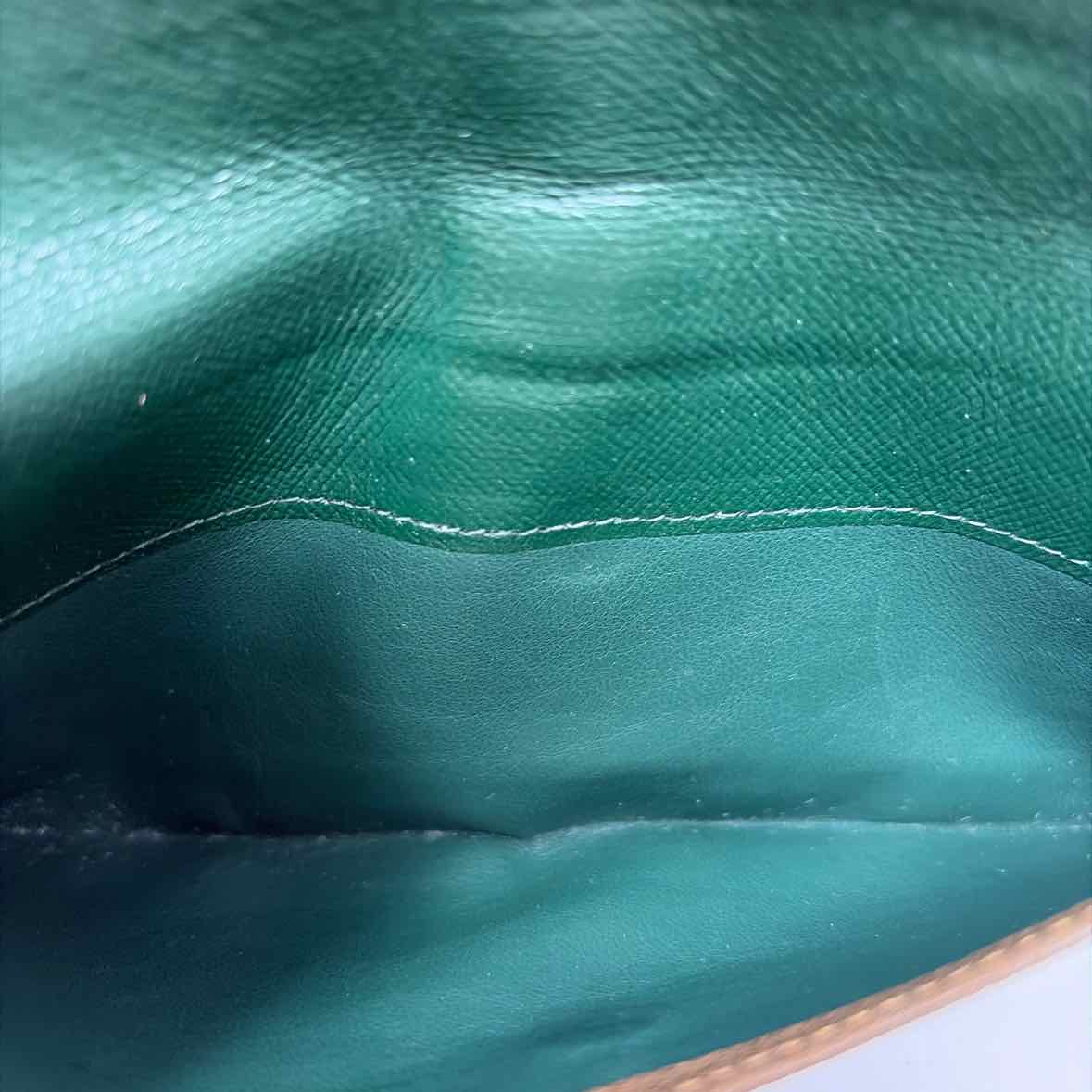 Pre-Owned Gucci Brown Leather Designer Wallet