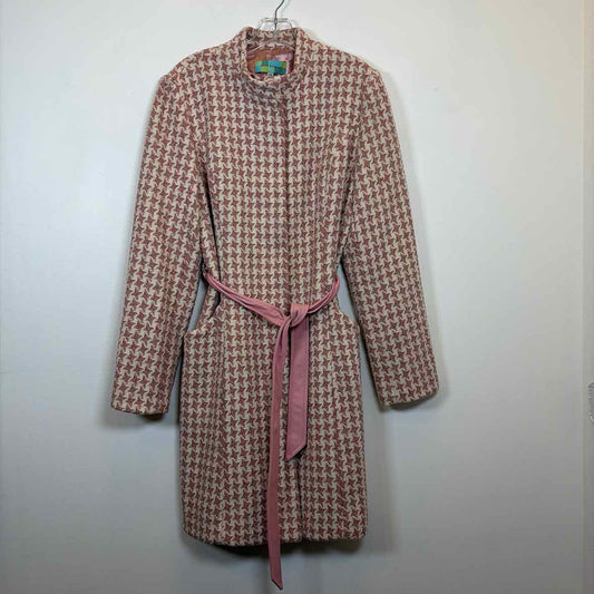 Pre-Owned Size 12/L beth bowley Pink/White Jacket