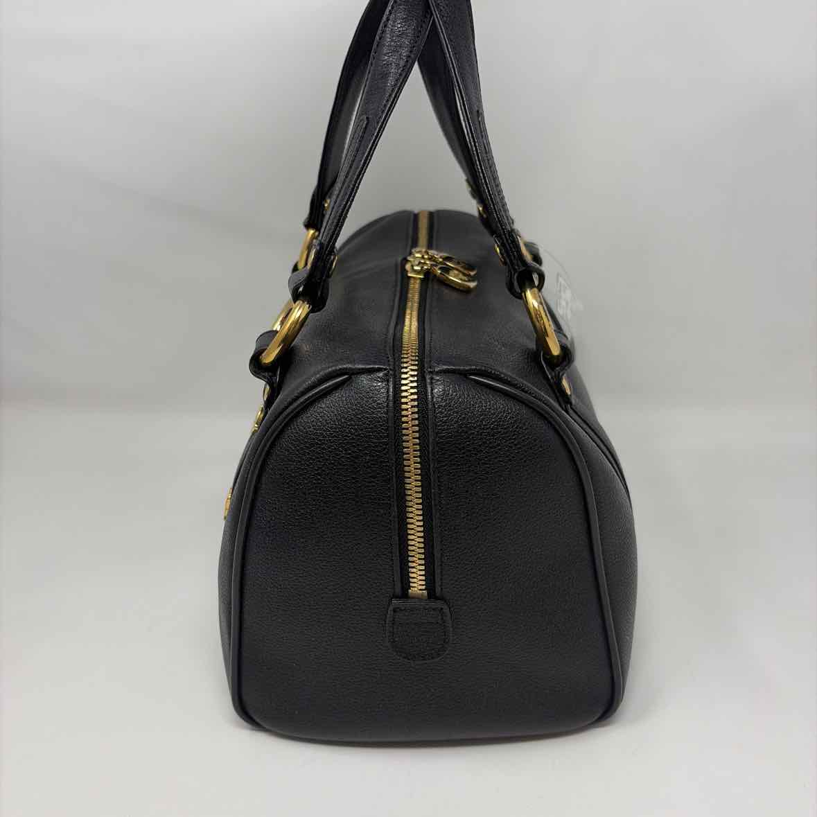 Pre-Owned MCM Black Leather Designer Handbag