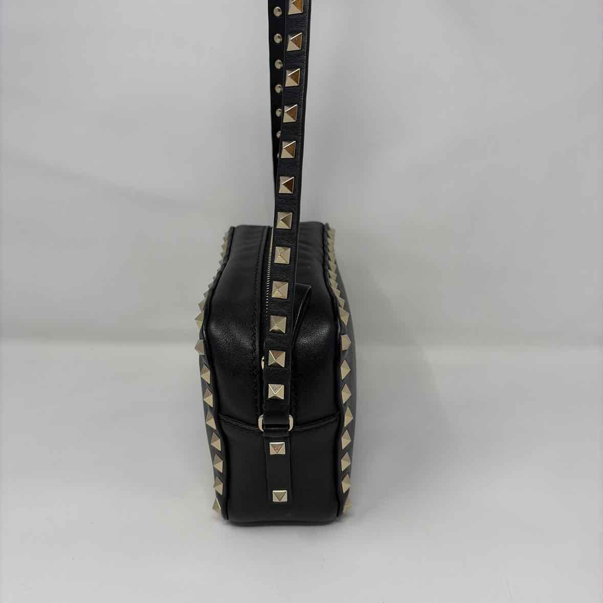 Pre-Owned Valentino Black Leather Designer Handbag