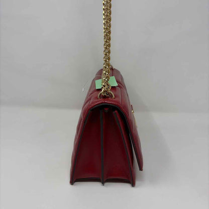 Pre-Owned Jimmy Choo Red Leather Designer Handbag