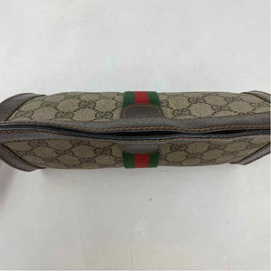 Pre-Owned Gucci Monogram Leather Designer Handbag