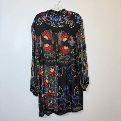 Pre-Owned Size S Farm Rio Black Multi Casual Dress