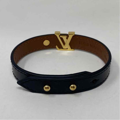 Pre-Owned Louis Vuitton Black Leather Designer Jewelry