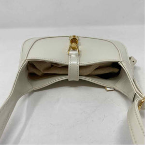 Pre-Owned Gucci Cream Leather Designer Handbag