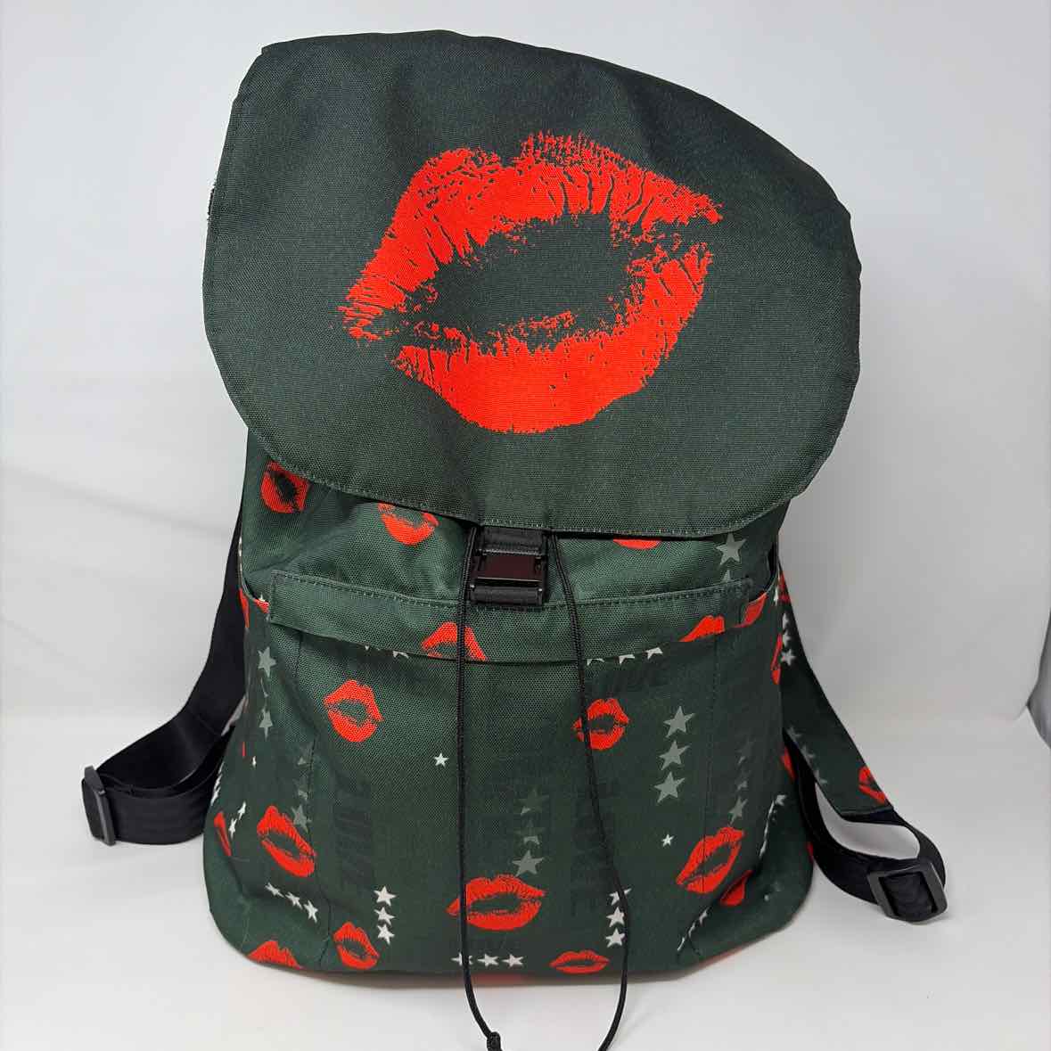 Pre-Owned Penelope Wildberry Green Print Fabric Handbag