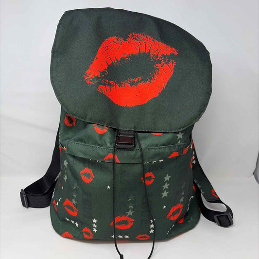 Pre-Owned Penelope Wildberry Green Print Fabric Handbag