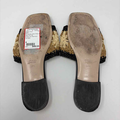 Pre-Owned Gucci Straw Straw Shoe Size 8 Designer Shoes