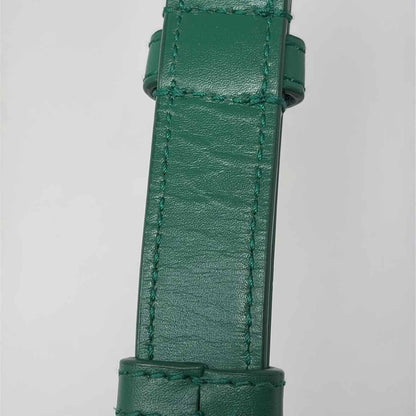 Pre-Owned Saint Laurent Green Leather Designer Handbag