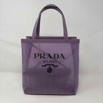 Pre-Owned Prada Purple Sequined Designer Handbag