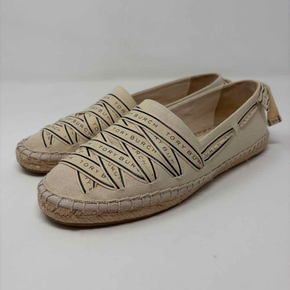 Pre-Owned Shoe Size 7.5 Tory Burch Beige Loafer