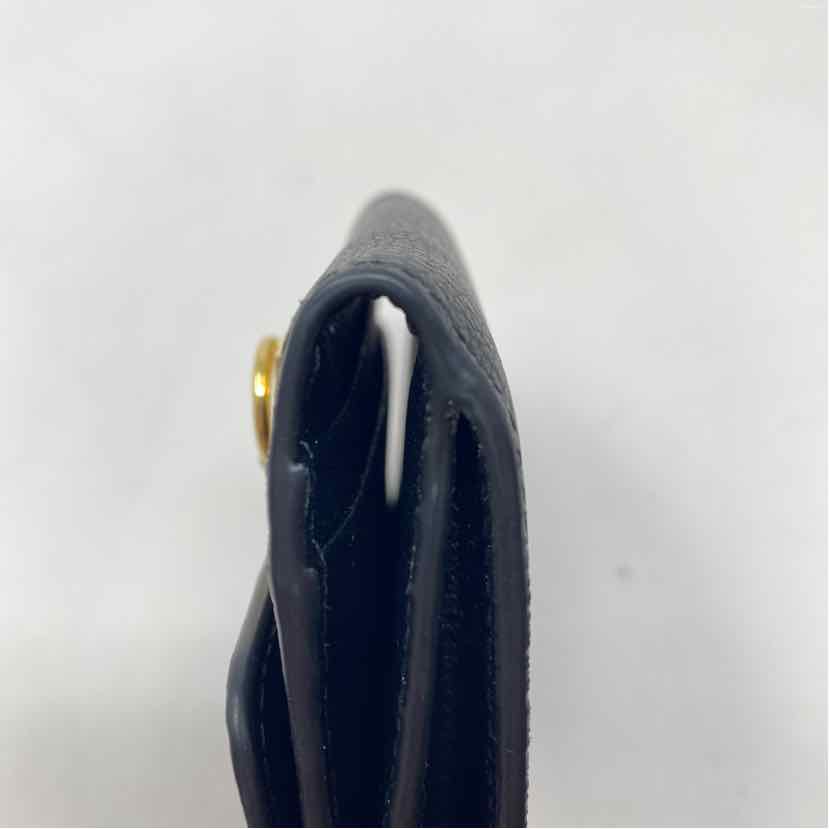 Pre-Owned Polene Black Leather Designer Wallet