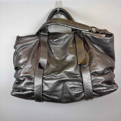 Pre-Owned Frances Cobiadia Silver Leather Handbag
