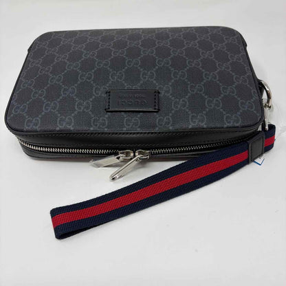 Pre-Owned Gucci Black Canvas Designer Handbag