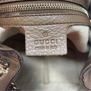 Pre-Owned Gucci Brown Leather Designer Handbag