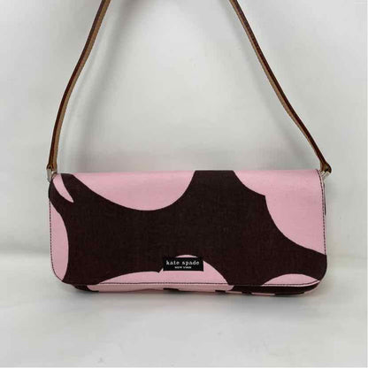 Pre-Owned Kate Spade Brown/Print Fabric Handbag