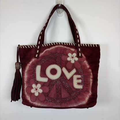 Pre-Owned Isabella Fiore Red Leather Handbag