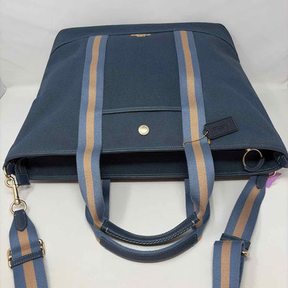 Pre-Owned Coach Teal Fabric Handbag