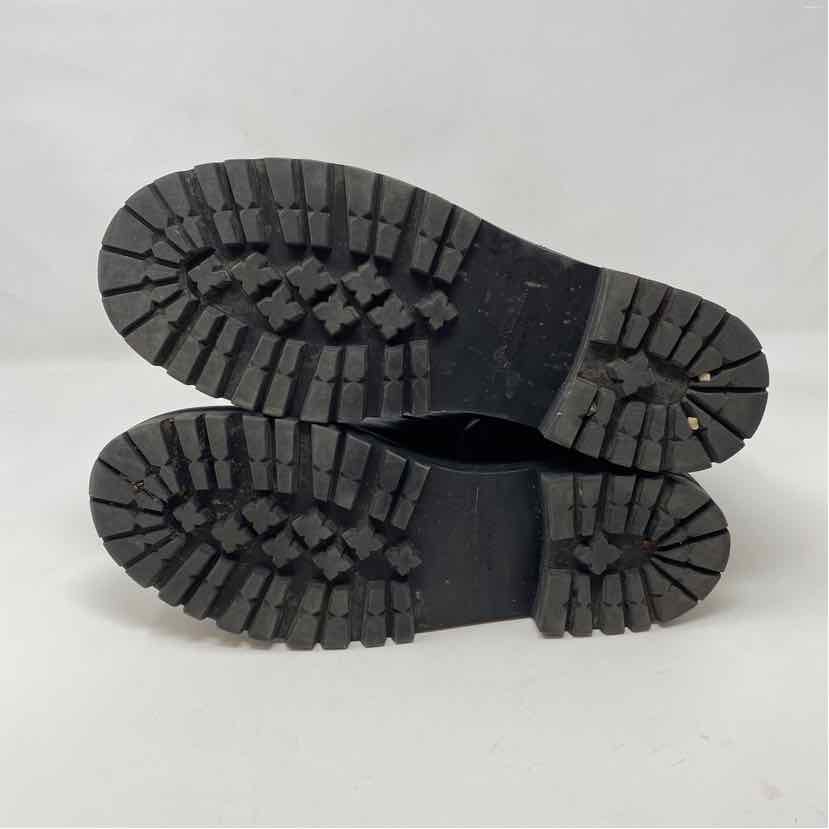 Pre-Owned Salvatore Ferragamo Black Leather Shoe Size 9 Designer Shoes