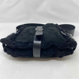 Pre-Owned Bottega Veneta Black Fur Designer Handbag