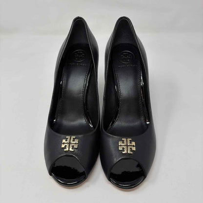 Pre-Owned Shoe Size 7 Tory Burch Black Wedge
