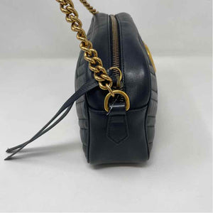 Pre-Owned Gucci Black Leather Designer Handbag