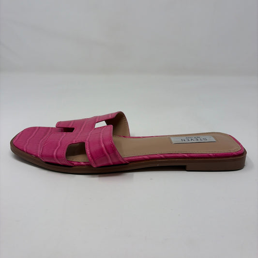 Pre-Owned Shoe Size 8.5 STEVEN Pink Sandals