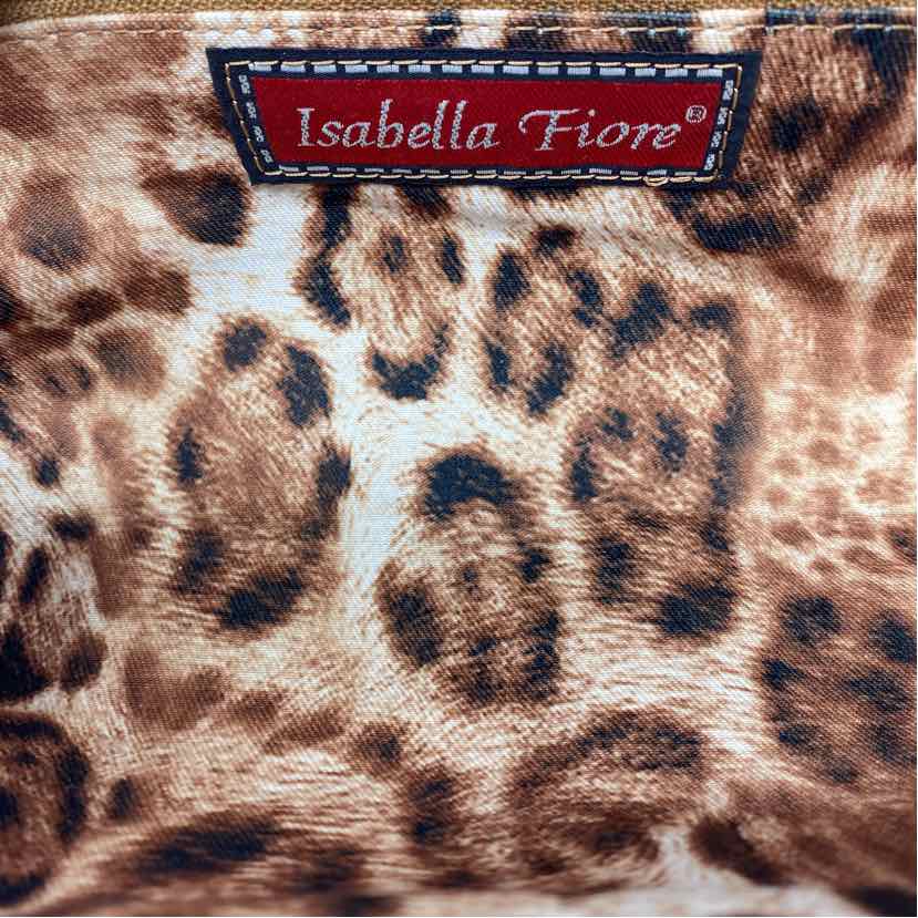 Pre-Owned Isabel Fiore Black Floral faux leather Handbag