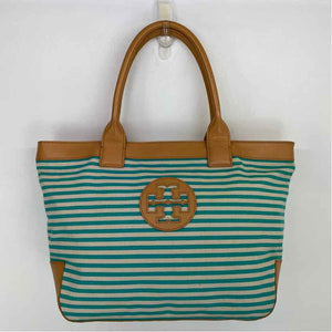 Pre-Owned Tory Burch Striped Canvas Handbag