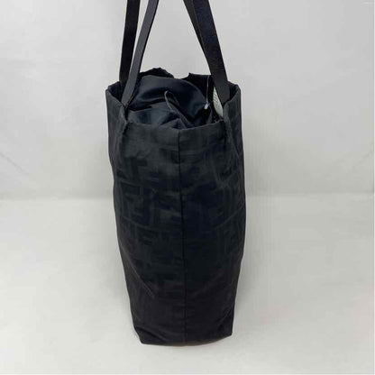 Pre-Owned Fendi Black Nylon Designer Handbag