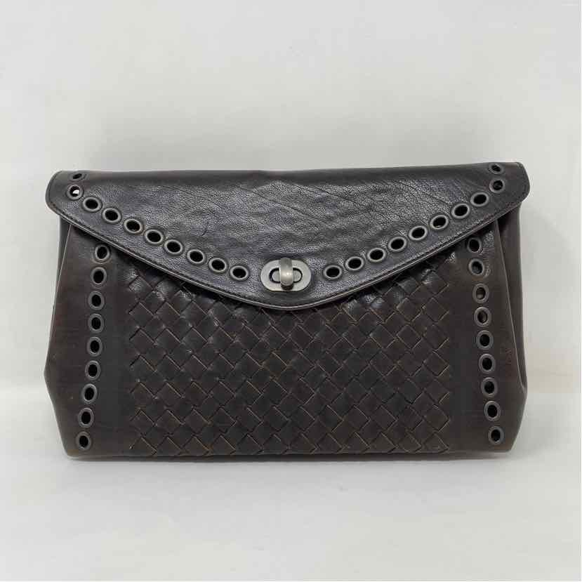 Pre-Owned Bottega Veneta Brown Leather Designer Handbag