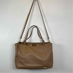Pre-Owned Valentino Tan Leather Designer Handbag