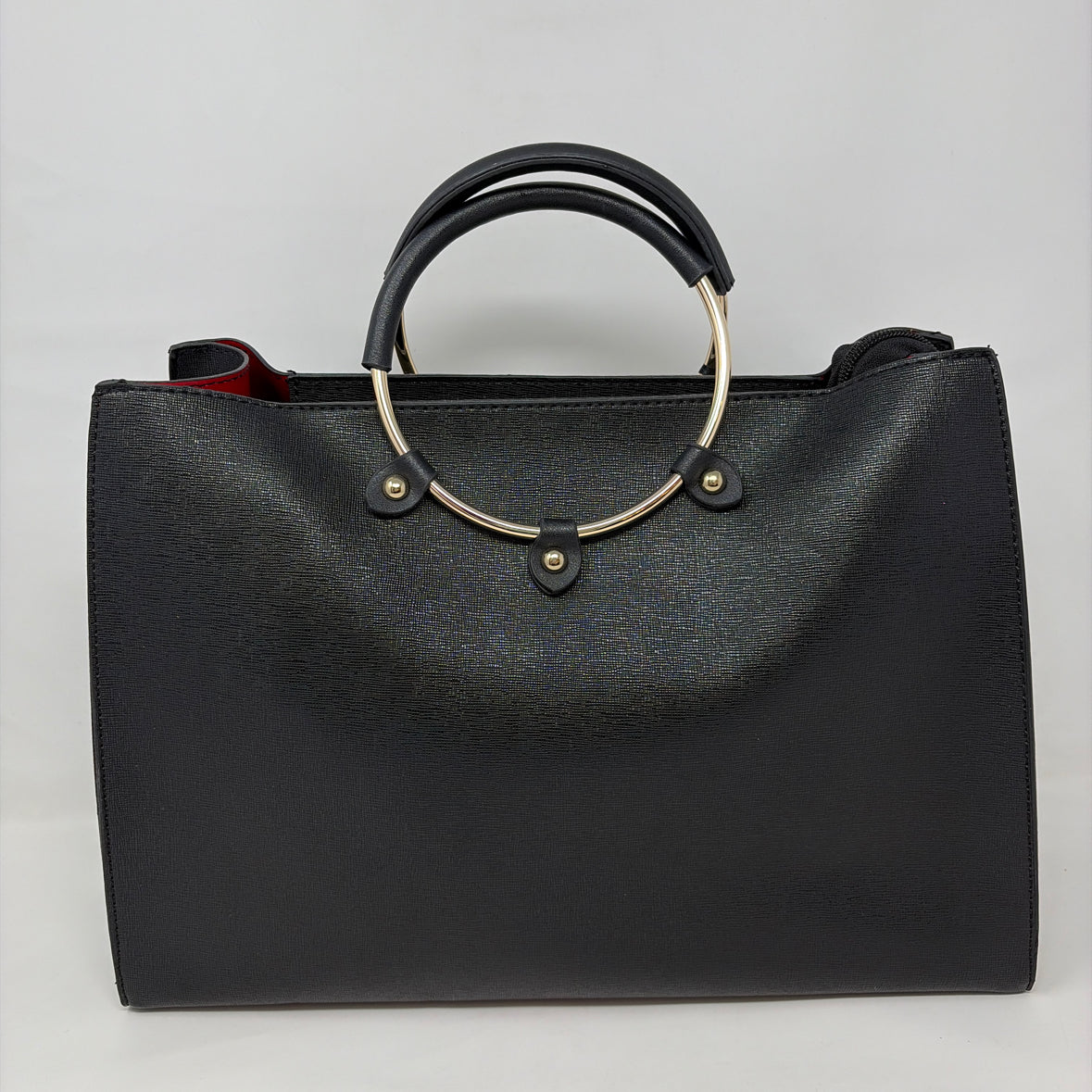 Pre-Owned La Terre Black Coated Canvas Handbag