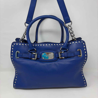 Pre-Owned Michael Kors Blue Leather Handbag
