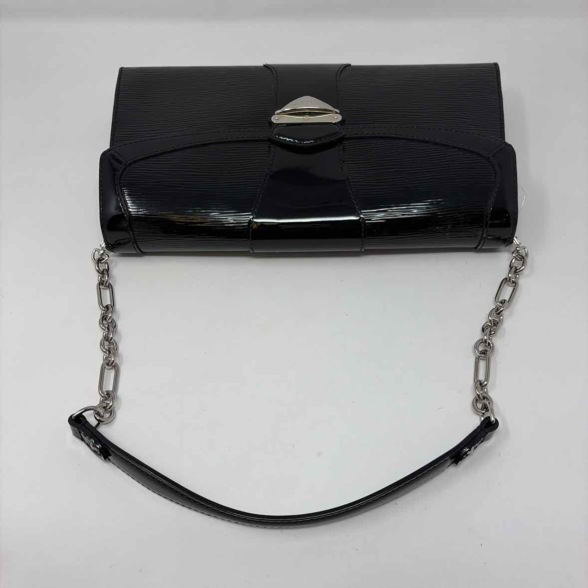 Pre-Owned Louis Vuitton Black Patent Designer Handbag