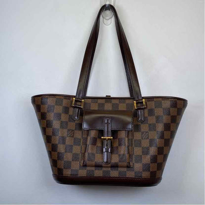 Pre-Owned Louis Vuitton Damier Eben Canvas Designer Handbag
