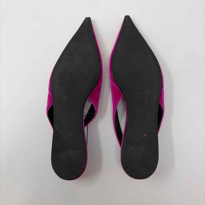 Pre-Owned Balenciaga Pink Velvet Shoe Size 10.5 Designer Shoes