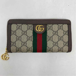 Pre-Owned Gucci Monogram Canvas Designer Wallet