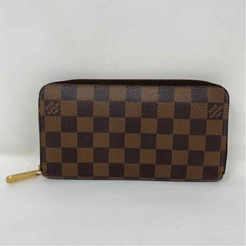 Pre-Owned Louis Vuitton Damier Eben Canvas Designer Wallet