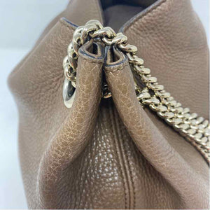 Pre-Owned Gucci Brown Leather Designer Handbag