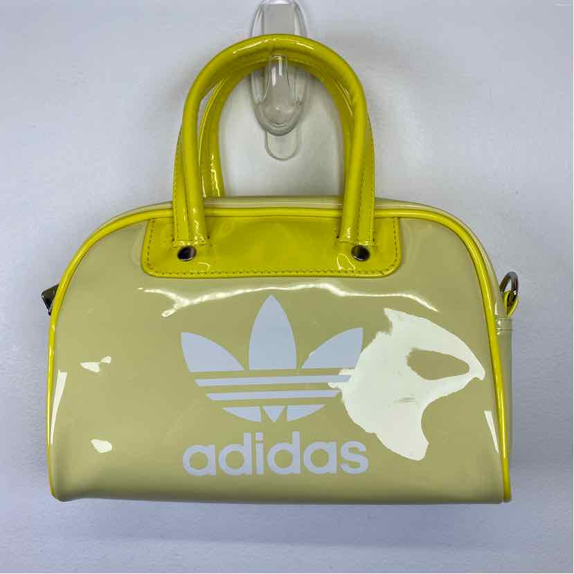 Pre-Owned Adidas Yellow Vinyl Handbag
