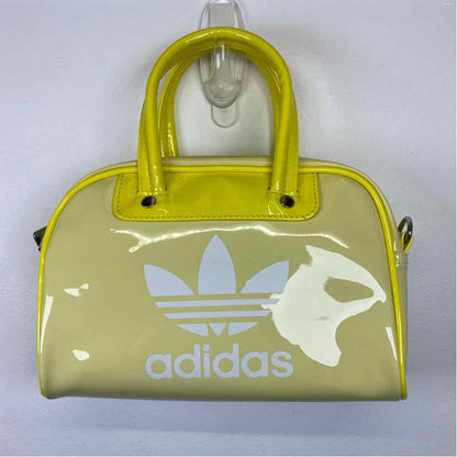 Pre-Owned Adidas Yellow Vinyl Handbag
